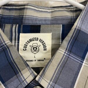 Blue Plaid Men's Shirt